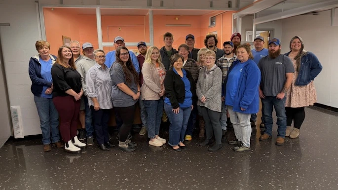 AppCAA staff members gathered together to support community action programs in Southwest Virginia